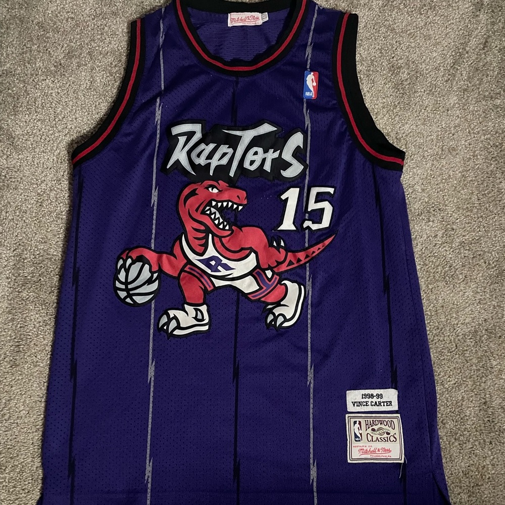 1998-1999 authentic throwback Mitchell and ness  Vince carter raptors jersey